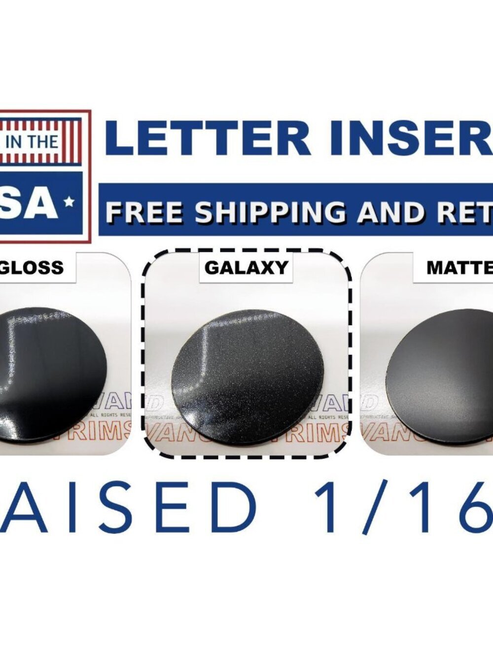 Galaxy Black Plastic Letters for Hyundai Santa Cruz 2022 23 2024 Inserts US MADE - Picture 2 of 3